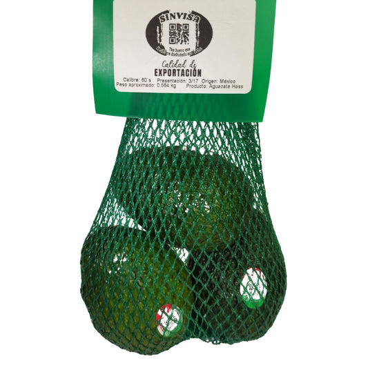 PIEZA MALLA CON AGUACATE CLASE "A"  TAMAÑO PRIMERA (CALIBRE 60)