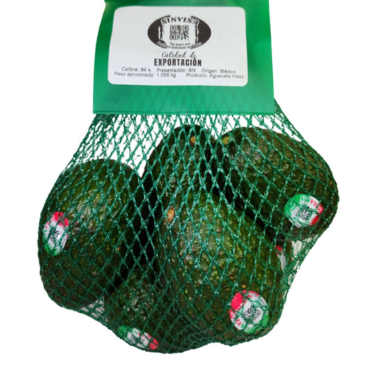 PIEZA MALLA CON AGUACATE CLASE "A" TAMAÑO COMERCIAL (CALIBRE 84)